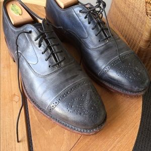 Johnston & Murphy gray faded captoe